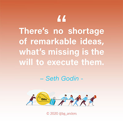 Seth Godin Quote on execution